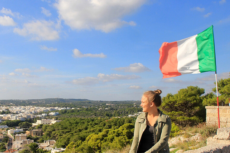 hannah in italy