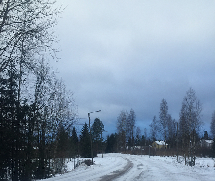 snowy day in Finland