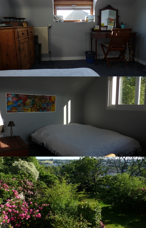 Quimper bedroom & view