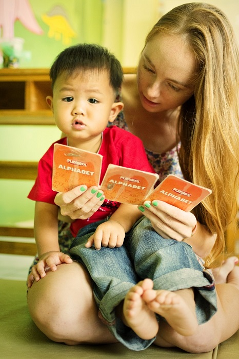 Flashcard time with this beautiful little monster