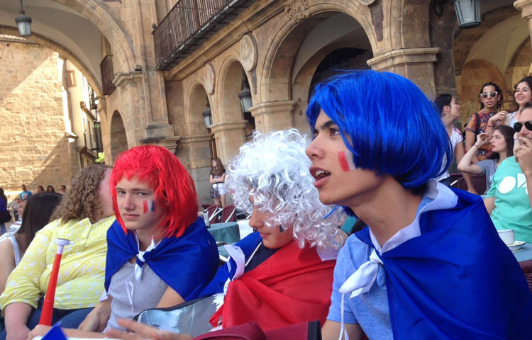 Watching the World Cup in Salamanca