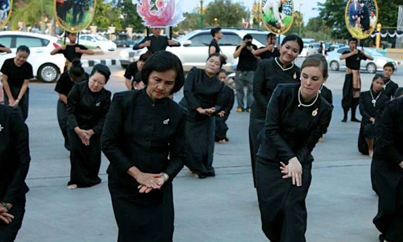 A Thai cultural dance.