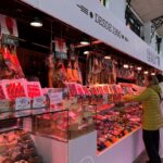 Meat market in Spain